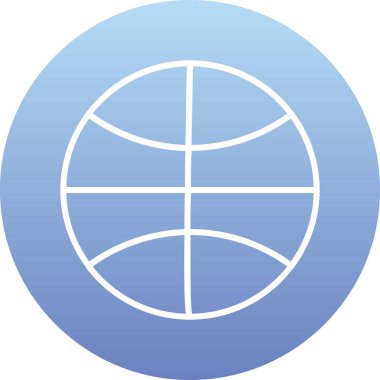 Futbol topu web simgesi, vektör çizim 