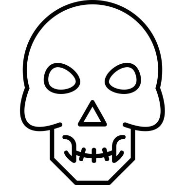 Kurukafa simgesi vektör illüstrasyonu