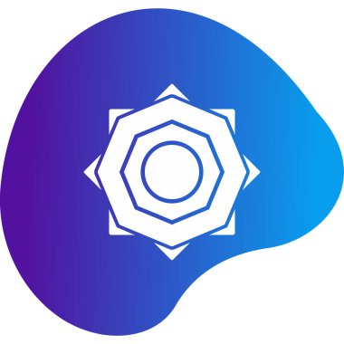 Güneş. Web simgesi basit illüstrasyon 