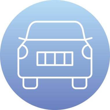 araba web simgesi basit illüstrasyon 