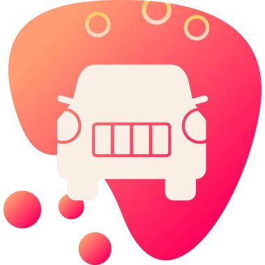 araba web simgesi basit illüstrasyon 