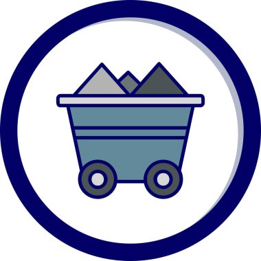 cart web simgesi basit illüstrasyon 