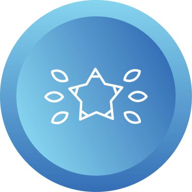 yıldız web simgesi basit illüstrasyon 