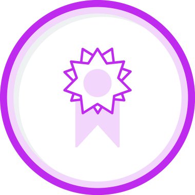 Rozet Web simgesi basit illüstrasyon 