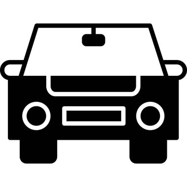 araba web simgesi basit illüstrasyon 