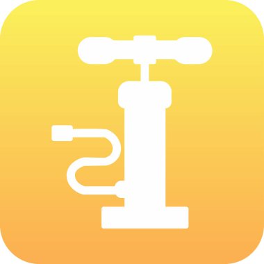 Hava pompası. Web simgesi basit illüstrasyon         