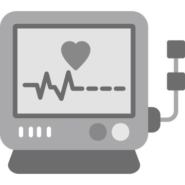 Monitör simgesinin vektör illüstrasyonu 
