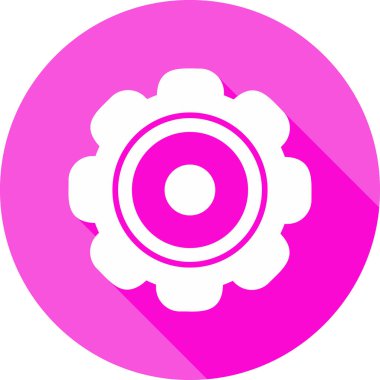 Dişliler. Web simgesi vektör illüstrasyonu