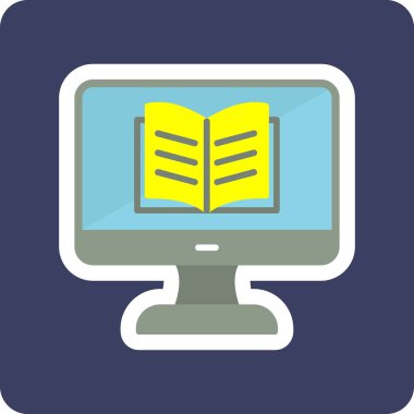 Özel ders. Web simgesi basit illüstrasyon