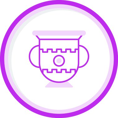 Amforo web simgesinin vektör illüstrasyonu             