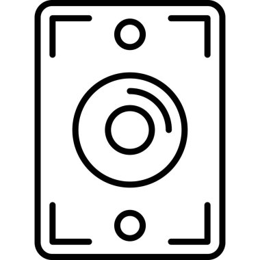 kamera fotoğraf simgesi ana hat biçiminde