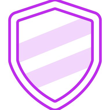 Kalkan. Web simgesi basit illüstrasyon 