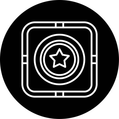 yıldız web simgesi basit illüstrasyon 