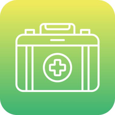 İlk yardım çantası vektör çizim 