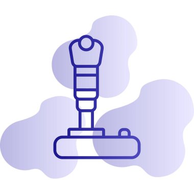 Modern joystick simgesinin vektör çizimi                             