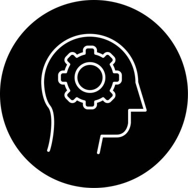 Eleştirel Düşünme Ağı simgesi, vektör illüstrasyonu