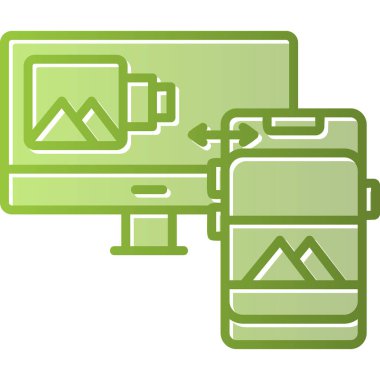 Resim web simgesi, vektör çizim 