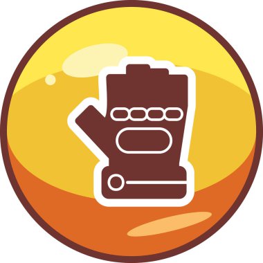 Eldiven simgesi, vektör illüstrasyonu basit tasarım