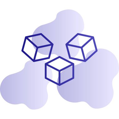 küp web simgesi basit tasarım 