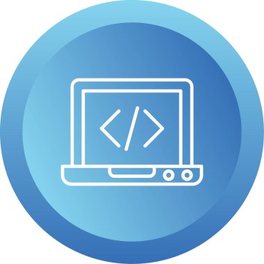 dizüstü bilgisayar simgesi, vektör illüstrasyonu basit tasarım