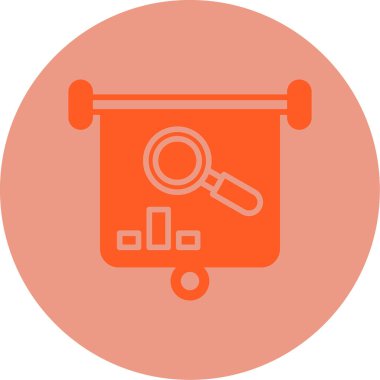 Analiz web simgesi, vektör illüstrasyonu