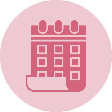 Takvim. Web simgesi basit illüstrasyon