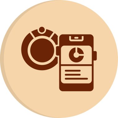 Radar simgesi, vektör illüstrasyonu basit tasarım