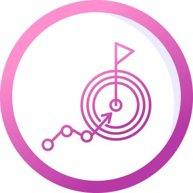 goal icon, vector illustration simple design