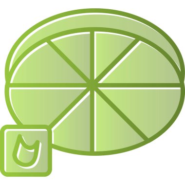 Duman dedektörü simgesi. Web illüstrasyonu