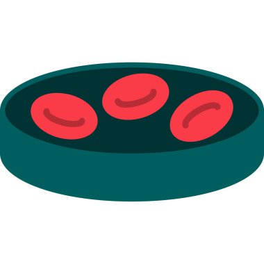 Kırmızı kan hücreleri. Web simgesi basit illüstrasyon