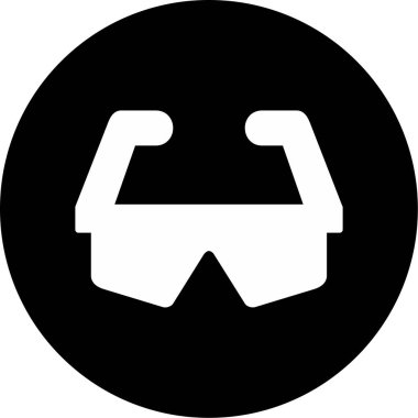 Gözlük. Web simgesi basit illüstrasyon 