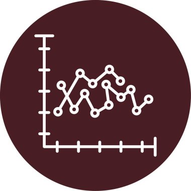 Analiz çizelgesi simgesi vektör illüstrasyonu 