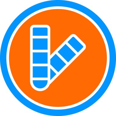 Renk Paleti web simgesi vektör çizimi