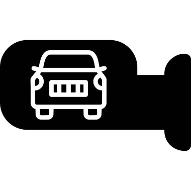 Yan Ayna ikonu vektör illüstrasyonu                      