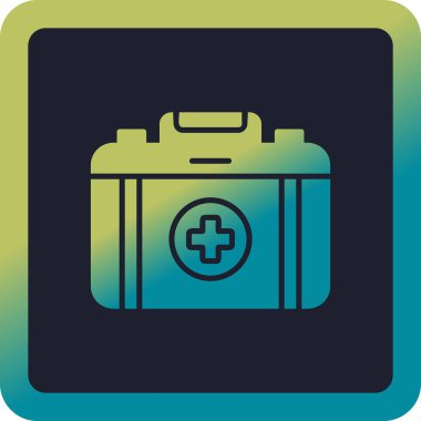 İlk yardım çantası vektör çizim 