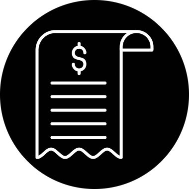 Bill simgesi, vektör illüstrasyonu basit tasarım