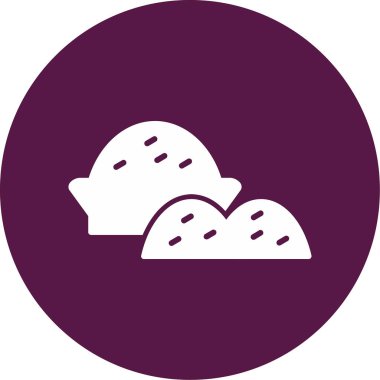 Tuz. Web simgesi basit illüstrasyon