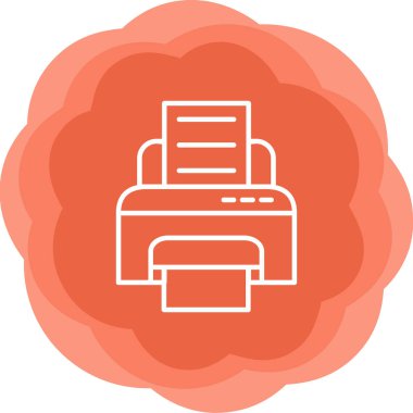 printer web icon simple illustration 