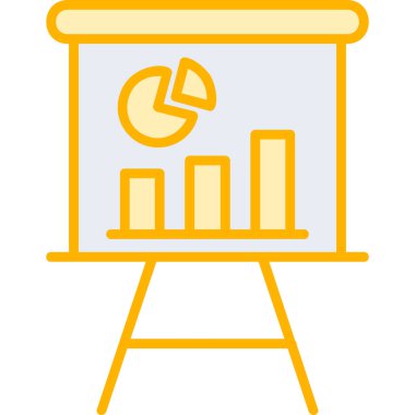 sunum simgesi, vektör illüstrasyonu 