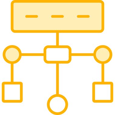 Algoritma. Web simgesi basit tasarım          