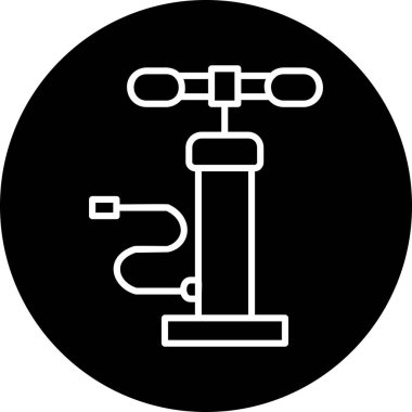 Hava pompası. Web simgesi basit illüstrasyon         