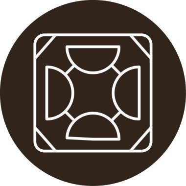 Döşeme. Web simgesi basit illüstrasyon