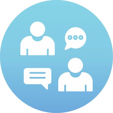 sohbet simgesi, vektör illüstrasyonu basit tasarım