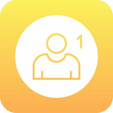 Takip simgesi, vektör illüstrasyonu basit tasarım