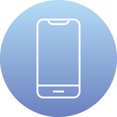 Akıllı telefon. Web simgesi basit illüstrasyon 