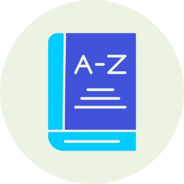 kitap simgesi, gramer konsepti, vektör illüstrasyonu