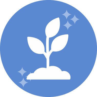 Bitki. Web simgesi basit illüstrasyon 