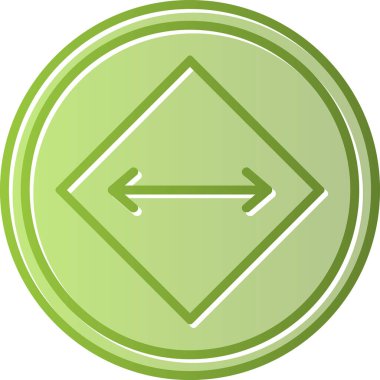 yaylı ok işareti. Web simgesi vektör illüstrasyonu