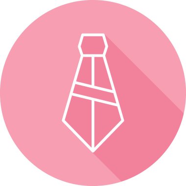 Düz Boyunbağı simgesinin vektör çizimi