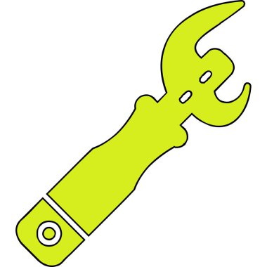 Açıcı simgesi vektör illüstrasyonu